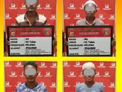 Polres Aceh Timur Kembali Tetapkan 4 WNA Sebagai Tersangka TPPM