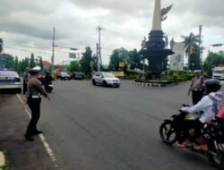 Satgas II Preventif Polres Karangasem, Pantau Kelancaran Arus Lalu Lintas Menjelang Idul Fitri