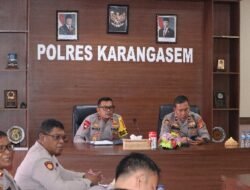 Polres Karangasem Ikuti Arahan Survei Kepuasan Internal Polri, Melalui Zoom Meeting