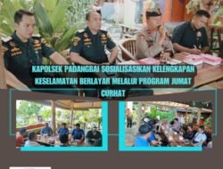 Melalui Program Jum’at Curhat, Kapolsek Padangbai Sosialisasikan Kelengkapan Keselamatan Berlayar