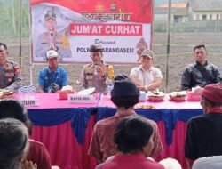 Kasat Binmas Dampingi Kapolres Karangasem dalam Program Jum’at Curhat, Berdialogis dengan Masyarakat Mengenai Ketahan Pangan