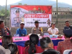 Kapolres Karangasem Gelar Jum’at Curhat, Dukung Ketahanan Pangan di Desa Pempatan