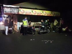Cegah Gangguan Kamtibmas Polsek Bebandem Gelar Blue Light Patrol, Demi Terjaganya Harkamtibmas Agar Situasi Aman Kondusif