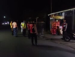 Minimalisir Gangguan Kamtibmas Malam Hari, Polsek Bebandem Gelar Blue Light Patrol