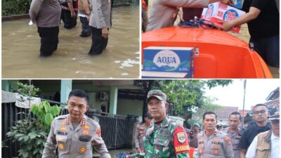Polri Salurkan Bantuan dan Evakuasi Warga Terdampak Banjir, di Bekasi dan Depok