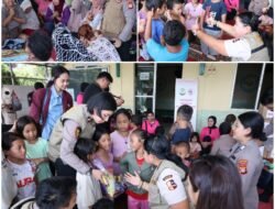 SSDM Polri Gelar Trauma Healing, untuk Korban Banjir di Tambun Utara