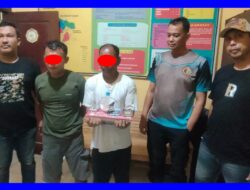 Kapolsek Indra Makmu Pimpin Amankan Dua Pelaku Narkoba, 34 Paket Sabu Disita