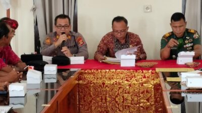 Kapolsek Kubu Hadiri Rakor Kesiapsiagaan Keamanan Menjelang Nyepi dan Idul Fitri