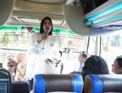 Wabup Mimik Idayana Berangkatkan 28 Bus Mudik Gratis