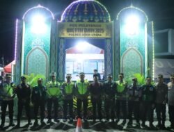 H-1 Idul Fitri 1446 H, Kapolres Aceh Utara Kembali Tinjau Pos Pelayanan dan Pantau Sitkamtibmas Malam Takbiran