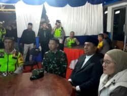 Sambut Lebaran Dandim 0106/Ateng Bersama Forkopimda Melaksanakan Takbir Dan Tinjau Pos Pengamanan Idul Fitri