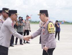 Kapolres Majalengka Sambut Kunker Kapolri Dalam Rangka Pantau Situasi Arus Balik Lebaran