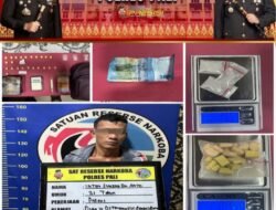 SATRESNARKOBA POLRES PALI BERHASIL UNGKAP KASUS PEREDARAN NARKOTIKA DI DESA TEMPIRAI