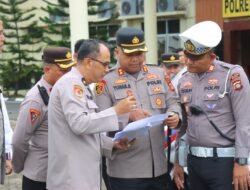 Kapolres PALI Gelar Pengecekan dan Pendataan Ranmor Dinas,Tegaskan Kesiapan Operasional 2025