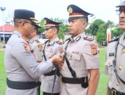 Kapolres Aceh Utara Pimpin Sertijab Kapolsek Langkahan, Cot Girek, dan Baktiya Barat