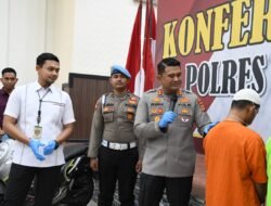 Polres Aceh Timur Gelar Konferensi Pers Pengungkapan Narkoba dan Pelecehan Seksual