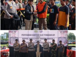Tanggap Bencana Karhutla, Alumni Akabri 91 Salurkan 9 Mesin Pompa Air dan Alat Pemadam Api ke Polda Kalteng