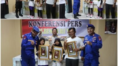 Dukung Pelajar di Dunia Olahraga, Polres Seruyan Beri Penghargaan 2 Atlet Muda Berprestasi