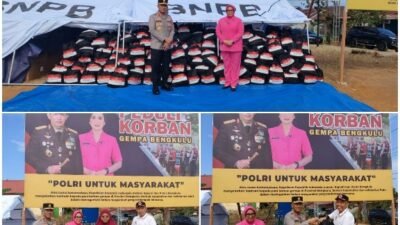 Kapolri Kirim Bantuan 5.000 Paket Sembako, untuk Korban Gempa Bumi di Bengkulu
