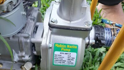 Antisipasi Musim Kemarau, Polsek Indralaya Lakukan Pengecekan Alat Mesin Pompa Air