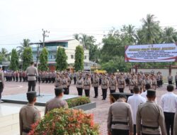 Kapolres Aceh Timur Pimpin Sertijab Wakapolres, Kabagren, Kasat Lantas dan Kapolsek