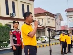 Kapolres Lhokseumawe : Kuatkan Otot dan Bakar Kalori Lewat Olahraga Jumat Pagi