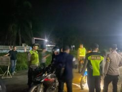 Polsek Penukal Abab Gelar Razia Terpadu Cegah 3C dan Pekat, 1 Unit Motor Diamankan