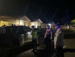 Tingkatkan Keamanan dan Ketertiban, Tim UKL I Polres PALI Gelar Razia Terpadu di Simpang Tiga