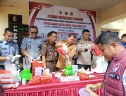 Barang Bukti Narkotika Sebanyak 23 Kilogram Dimusnahkan Polres Langsa, 121.848 Jiwa Terselamatkan