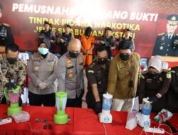 Polda Babel Musnahkan Sabu Dan Ekstasi Senilai 6,41 Miliyar Rupiah