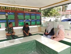 Banbinsa Koramil 16 banda sakti memberikan motivasi kepada siswa calon TNI AD