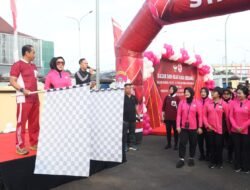 Meriahkan HUT YKB ke-45, Bhayangkari Polda Sumsel Gelar Olahraga Bersama Dan Bazar UMKM