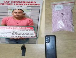 Satresnarkoba Polres Lhokseumawe Gagalkan Peredaran 1.912 Butir Ekstasi, Kurir Ditangkap di Aceh Timur