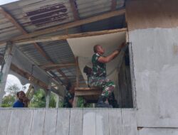 Peduli tempat ibadah,satgas TMMD Kodim 0103/Aceh Utara kerjakan rehab mushola