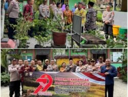 Kasat Binmas Polres Karangasem Dampingi Team Penilai Polda Bali dalam Penilaian Lomba Pekarangan Pangan Bergizi Tingkat Polda