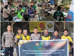 Jelang Hari Bhayangkara Ke-79 Polda Sulteng Gelar Pemeriksaan Gratis, Bagi 805 Driver Ojol di 5 Daerah 