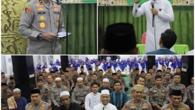 Do’a dan Dzikir Menyambut HUT Bhayangkara Ke-79, Polda Sulteng Menghadirkan Ustad Das’ad Latif