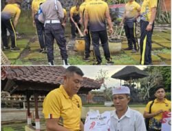 Sipropam Polres Karangasem Menjaga Keamanan dan Ketertiban, Selama Kegiatan Bakti Religi dan Bansos