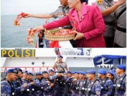 Wakapolri Pimpin Tabur Bunga di Teluk Jakarta, dalam Menyambut Hari Bhayangkara ke-79