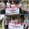 Propam Polsek Rendang Melaksanakan Pengamanan dan Pengawasan Kegiatan Bakti Sosial, dalam Rangka Hari Bhayangkara ke-79
