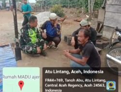 Babinsa Koramil Atu Lintang Pererat Hubungan dengan Warga Lewat Komsos di Tanoh Abu