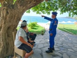 Satuan Polairud Polres Karangasem Sambang Pesisir Berikan Himbauan, kepada Wisatawan Asing dan Domestik