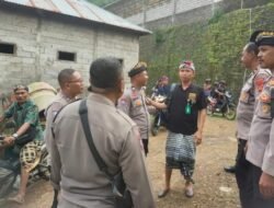 Ciptakan Situasi Kamtibmas yang Kondusif, Sat Binmas Sambangi Tokoh Masyarakat di Desa Bunutan 