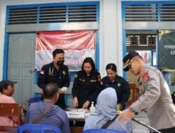 Sambut Peringatan HUT Bhayangkara ke-79 Polres Karangasem Gelar Bakti Kesehatan, kepada Ojol dan Masyarakat 