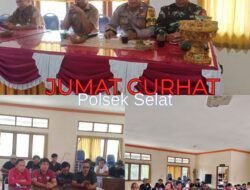 Melalui Giat Jum’at Curhat Polsek Selat, Sambangi Tokoh Masyarakat