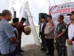 Jelang Hari Bhayangkara ke-79, Kapolres Aceh Tengah Resmikan Kampung Bebas Narkoba di Kampung Bukit