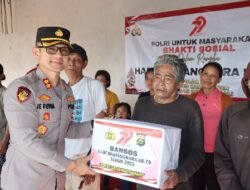 Dalam Memperingati Hari Bhayangkara Ke-79, Sinergitas Polres Karangasem dengan Yayasan Relawan Bali Gelar Bakti Sosial 