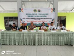 Koramil 0817/13 Ujung Pangkah Hadiri Sosialisasi Pencegahan Penyalahgunaan Narkoba Di Desa Tanjangawan