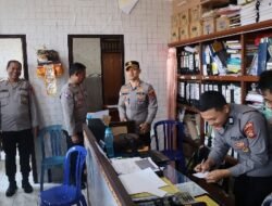 Ciptakan Iklim Kerja yang Sehat,  Kapolres Karangasem Lakukan Pengecekan Personil