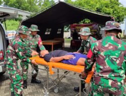 Latihan Sistem Blok, Kodim Tulungagung Latih Kesiapan Hadapi Banjir dan Tanah Longsor